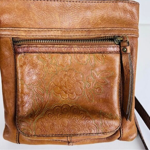 Fossil Bag Crossbody Purse Leather Brown - Picture 5 of 6